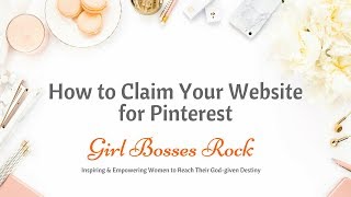 How to Claim Your Website for Pinterest