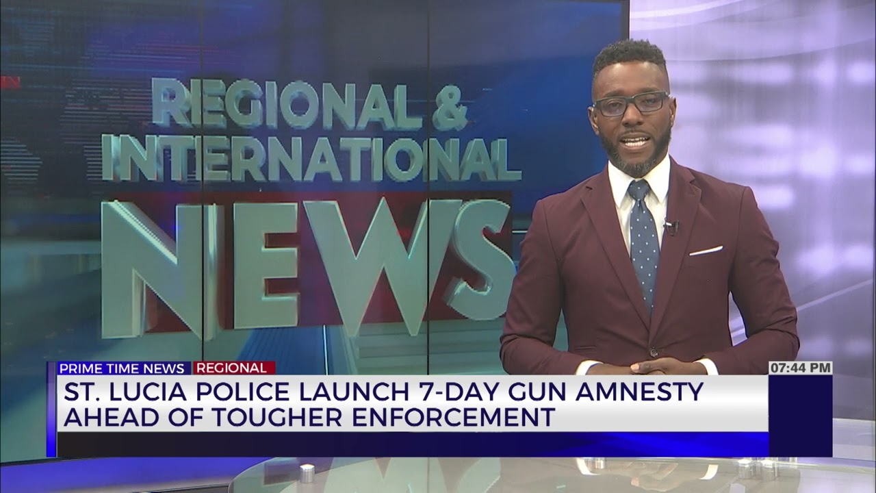 St Lucia Police Launch 7-Day Gun Amnesty Head of Tougher Enforcement | TVJ News