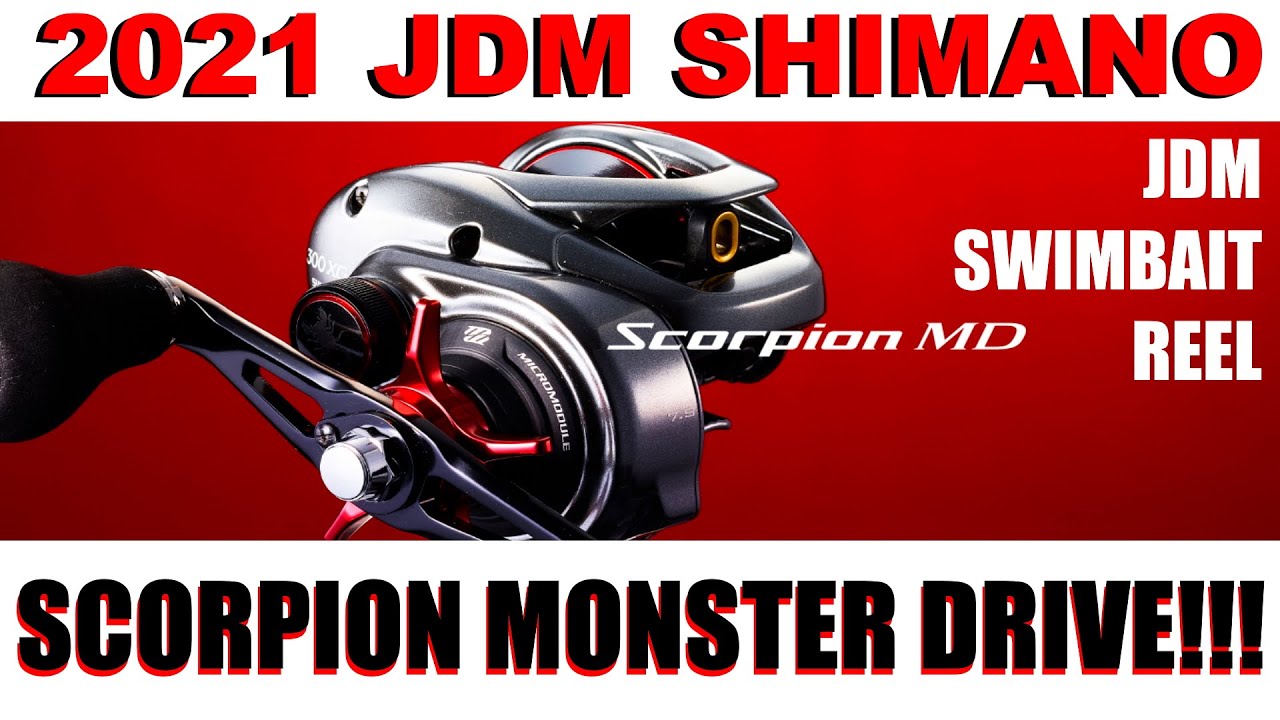 2021 JDM SHIMANO FINALE: Scorpion MONSTER DRIVE, Calcutta CONQUEST, slick  POWER HANDLE 