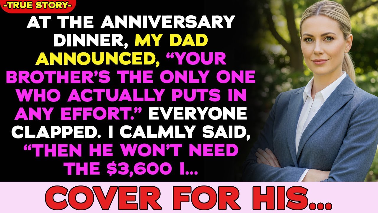 At Anniversary Dinner, My Dad Announced, 