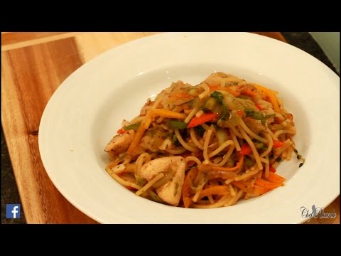 Chicken Chow Mein (Jamaican Cooking) | Recipes By Chef Ricardo