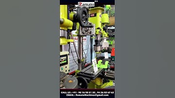 Automatic Up-Down Pillar Drilling Machine | Gearbox + PLC HMI Controlled | Rajlaxmi Machine Tools