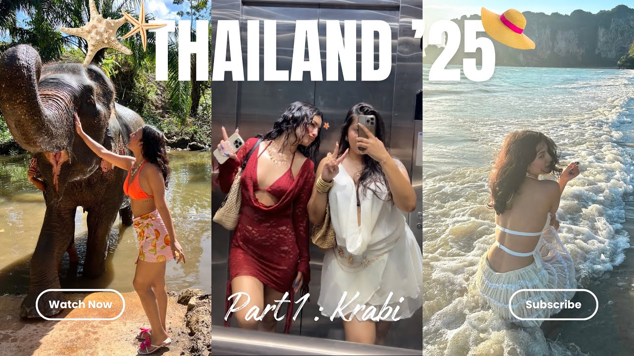THAILAND with my Bestie 👭🏻🌊🐚 | Part 1: KRABI 🏝️