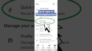 WhatsApp business quick reply | how to use quick reply on WhatsApp business #shorts