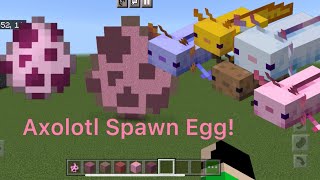 Axolotl Spawn Egg: Minecraft Speed Build