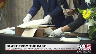 College of Southern Nevada marks 50 years with time capsule opening