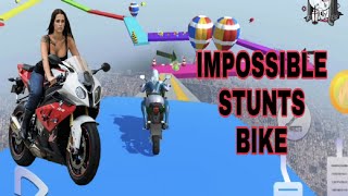 Impossible Stunts Bike  Racing 3D Superhero Gameplay Android Classic Mod #hotguru screenshot 5