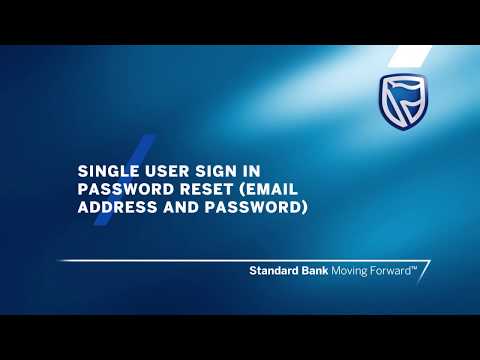 Single User Sign in Password reset (email address and password)