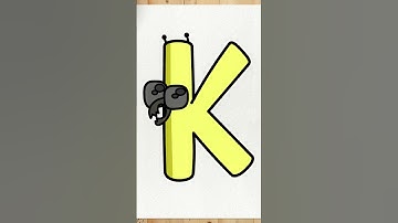 HOW TO DRAW ALPHABET LORE | Letter K | Step by Step Simple and Easy