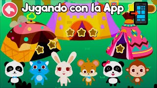 📲 APP CAMPAMENTO DEL PEQUEÑO PANDA 🐼 BABYBUS VIDEOJUEGOS PARA KIDS ✨ screenshot 2