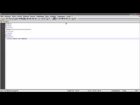 Hacker Tutorial !!! [German][HD] HTML // NotePad++