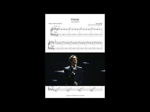 Felicità (spartito pianoforte) - Damiano David, Lucio Dalla