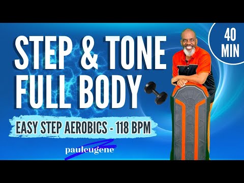 Easy Basic Step Aerobics with Weights | Toning & Cardio Combo 💪