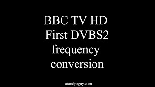 BBC One HD changes - first frequency converted