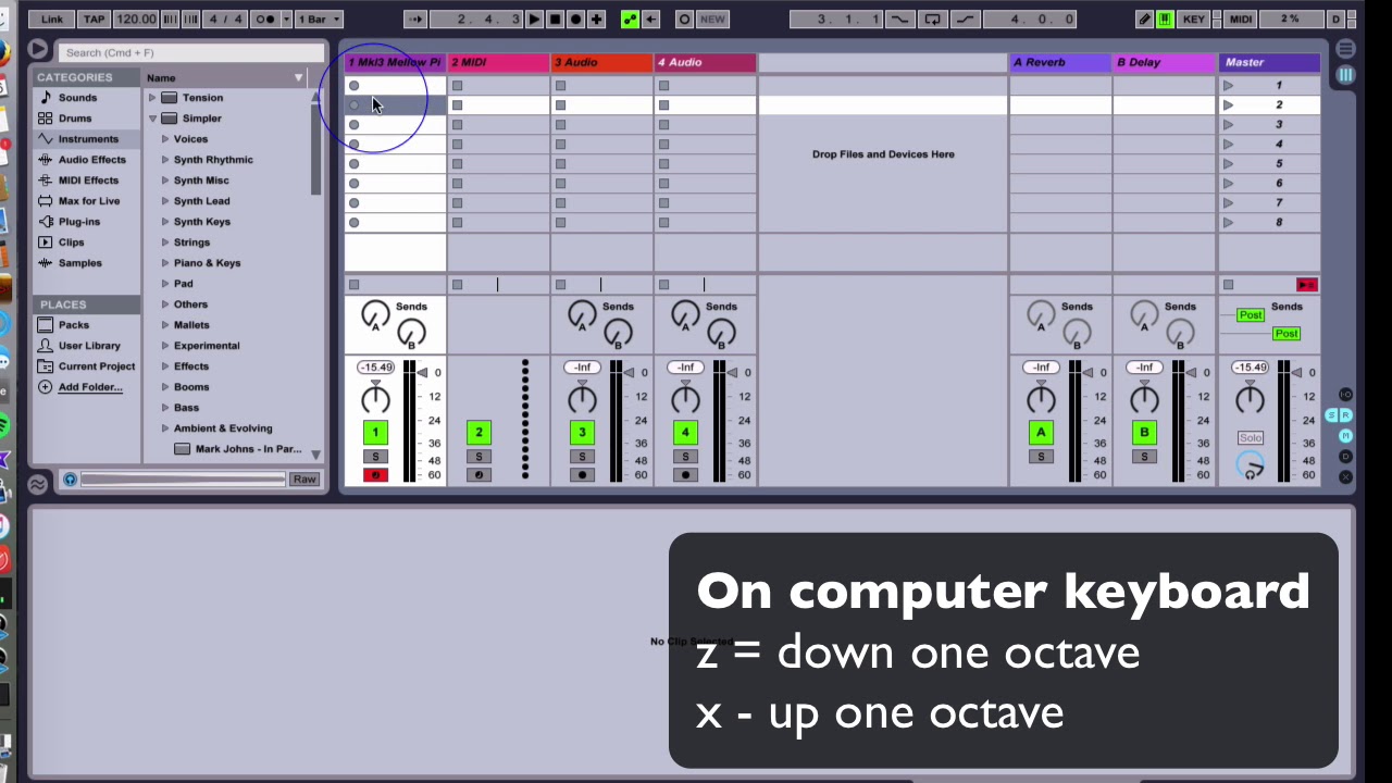 Lesson 3b - Ableton's Pencil Tool & Recording MIDI in Real Time - YouTube