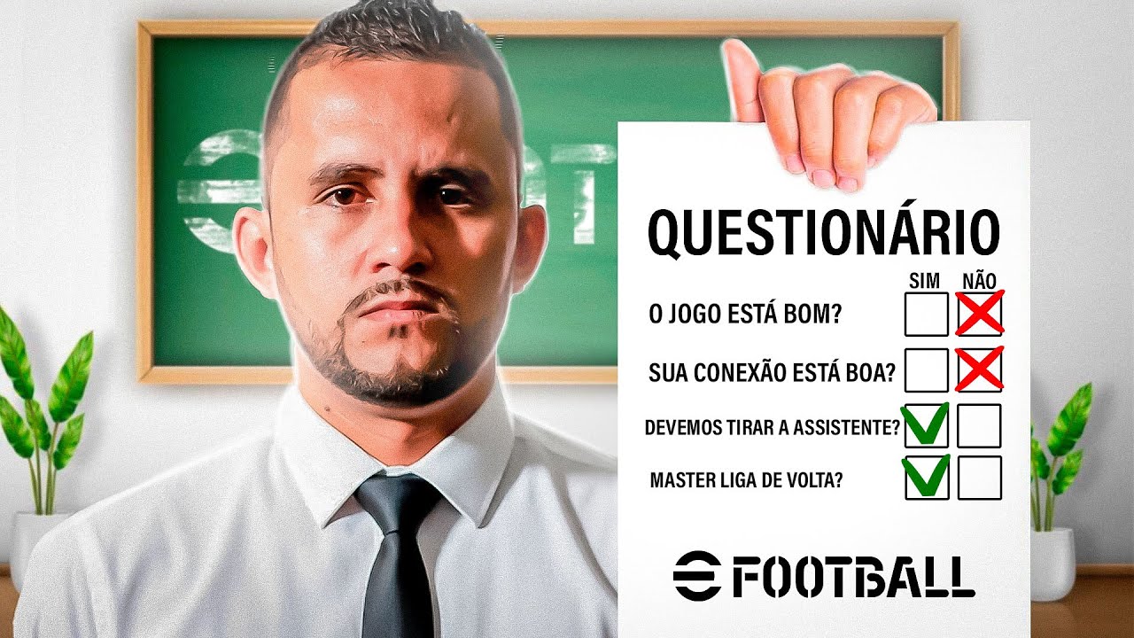 💥😡 OLHEM SÓ ESSA PESQUISA!! KONAMI LANÇA NOVO QUESTIONÁRIO SOBRE O EFOOTBALL