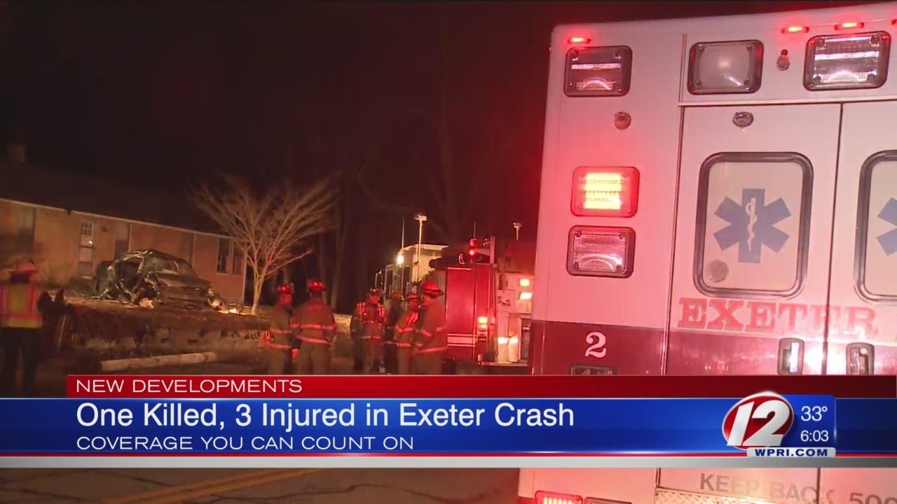 1 killed, 3 injured in Exeter car crash YouTube