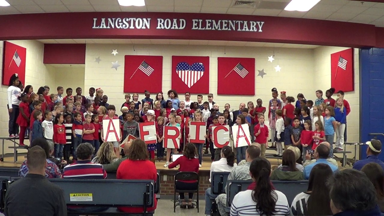 Langston Road Elementary Veterans Program 11 10 16 YouTube