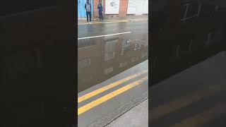 Pedestrian Gets Splashed by Car Despite Defensive Measure
