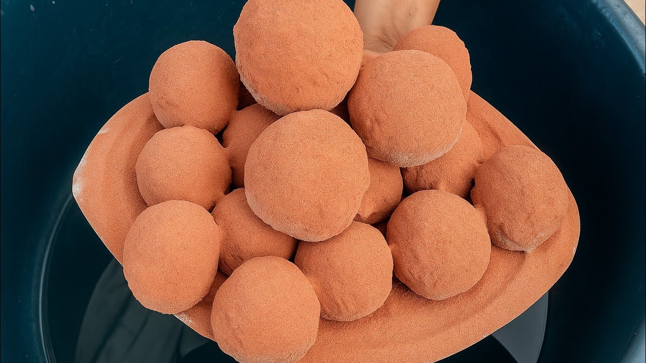 ASMR Relaxing silky smooth full Dusty Dry paste play dipping crumble in 💦🤤🌹💧