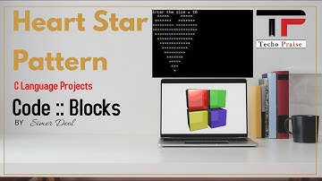 Heart pattern star print program | Advanced C Language Exercise #CProgramming #CodeBlocks