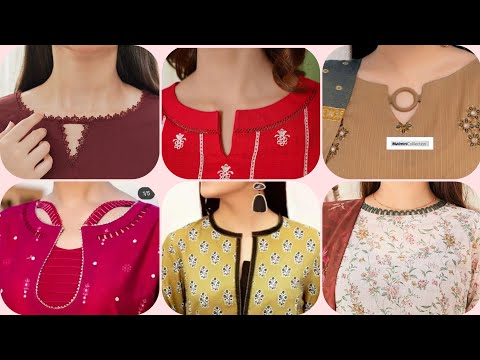 تصميم بسيط للرقبة كورتي 2025 جالاي كي ديزاين رقبة مهرية جول جالاي كي ذ 