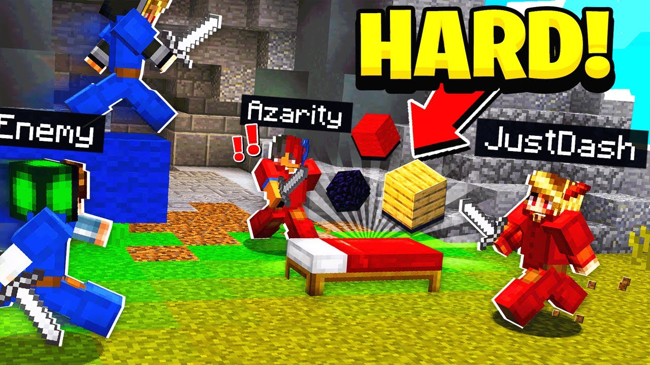 NO Bed Protection in HYPIXEL Bed Wars ft. Azarity! YouTube