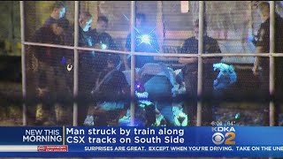 Man Struck By Train On South Side, Rushed To Hospital