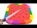 Satisfying Video | How To Make Watermelon with Kinetic Sand Cake Cutting ASMR by Sand Words