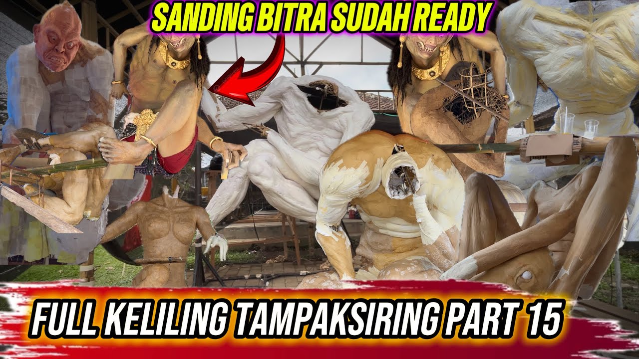 Full Keliling Tampaksiring Melihat Ogoh-Ogoh KEREN Tahun Baru Caka 1948