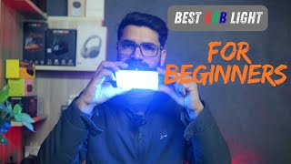 Best Low Budget Rgb Light For Youtube Setup 💡 | Beginner Review & Demo हिंदी#bestbudgetrgblight