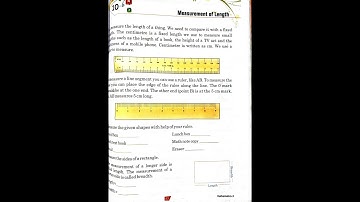 Class 3 math chapter 11  measurement of length