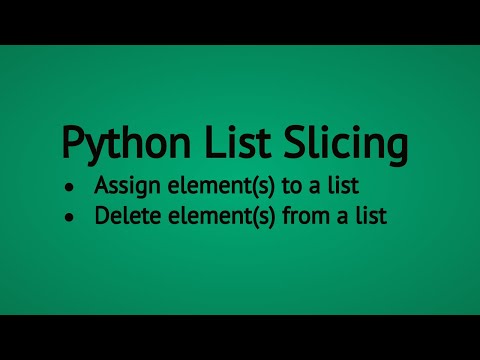 Python List Assign and Delete elements(s) using Slicing technique