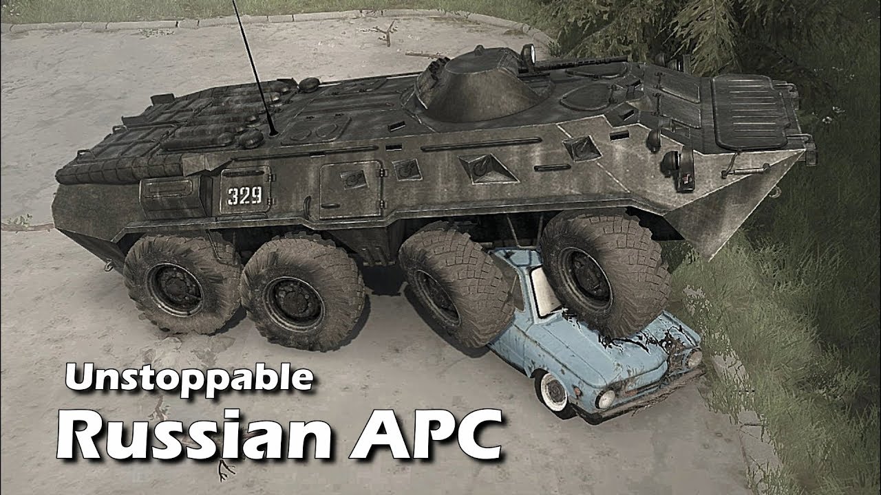 Spintires Mudrunner Perfect Rescue Vehicle | Unstoppable Russian APC BTR-80