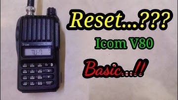 RESET | ICOM V80 | BASIC