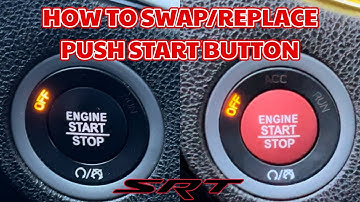How to install HELLCAT OEM RED PUSH START BUTTON on Dodge Charger/Challenger SRT