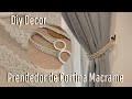 Prendedor de Cortina em Macramê Passo a Passo Fácil e Elegante 