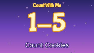 Count to 5 with Cookies | Counting for Toddlers | PagePeekaboo