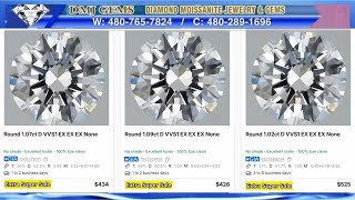 GIA Super Sale Round Shape $480 D VVS1 Lab Diamond DMJ-GEMS Hourly May/August 26