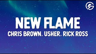 Chris Brown - New Flame (Lyrics) feat USHER, Rick Ross