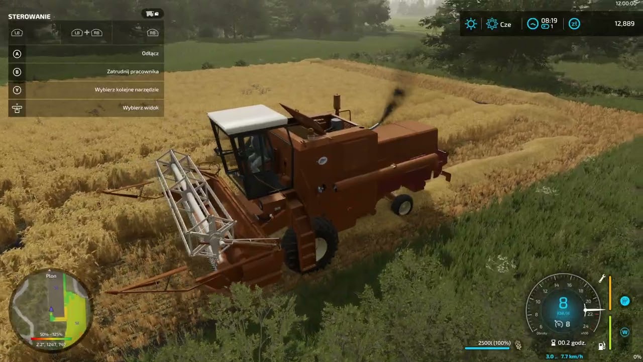 Polska wieś#4 żniwa jęczmienia