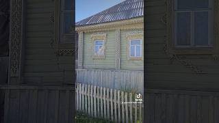 Нарядный резной дом в деревне Раково #деревня #старина