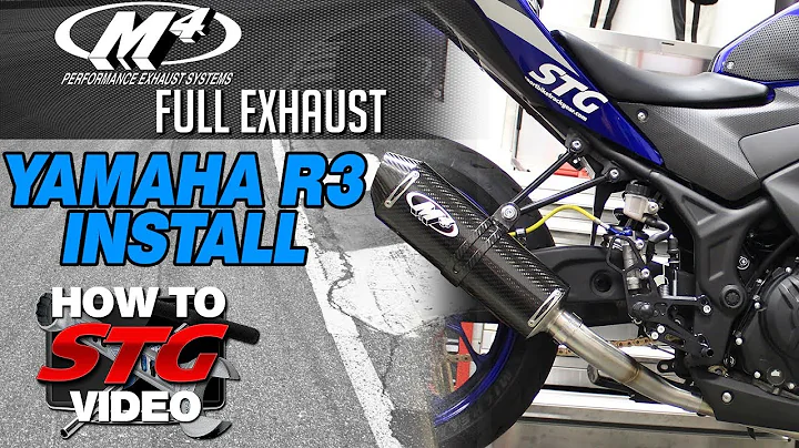 15-17 Yamaha R3 M4 Full Exhaust Install | Sportbiketrackgear.com