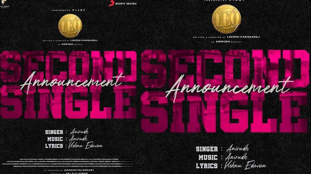 Leo Second Single promo - Anirudh Vocal 18th Release 🔥