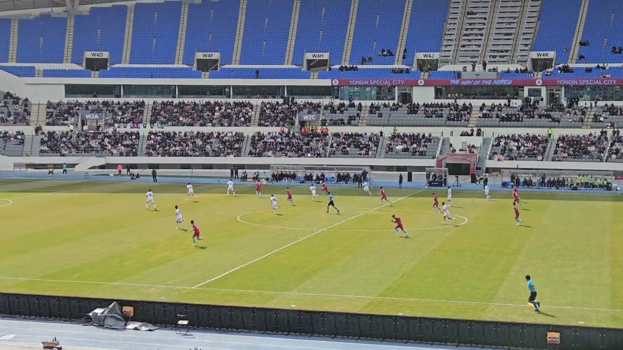 [경기장면](60fps)(5)K리그 2 2026 1R 용인FC 창단경기 용인FC VS 천안시티FC 전반전 18~22분(2026.3.1)