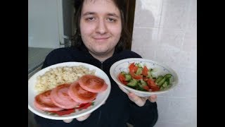 МУКБАНГ МАКАРОНЫ С ЖАРЕНОЙ КОЛБАСОЙ И САЛАТ ОГУРЦЫ И ПОМИДОРЫ | МУКБАНГ РОССИЯ МУКБАНГ МАКАРОНЫ С ЖАРЕНОЙ КОЛБАСОЙ И САЛАТ ОГУРЦЫ И ПОМИДОРЫ | МУКБАНГ РОССИЯ