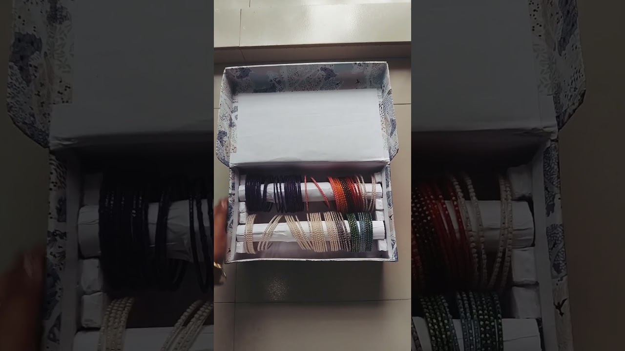 Bangle Organizer DIY from shoe box... 