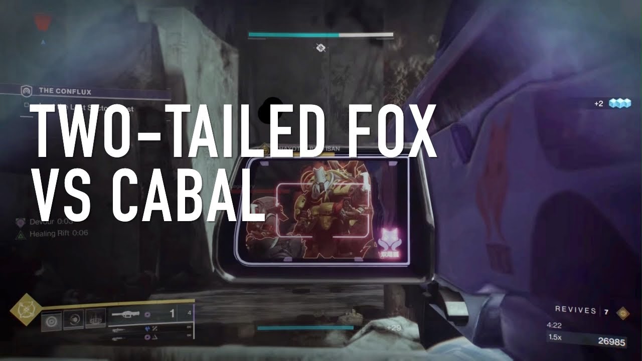Destiny 2 TwoTailed Fox vs Cabal YouTube