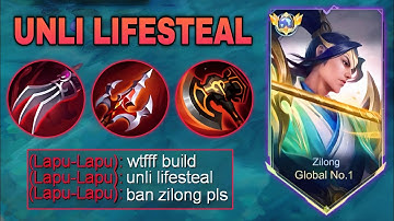 DEATHLESS ZILONG?! UNLI LIFESTEAL BUILD BREAKS THE GAME! INSANE CHEAT MODE GUIDES + PRO TIPS