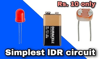 LDR Darkness Sensor Circuit Simple DIY with LED || ldr circuit || Simple LDR Circuit to Detect Light